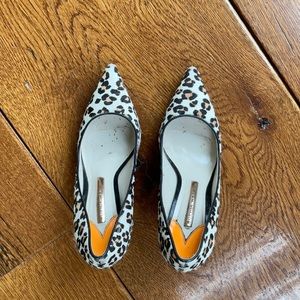 Sophia Webster Lola leopard-print calf hair pumps. Size EU 37.5 (US 7 1/2)